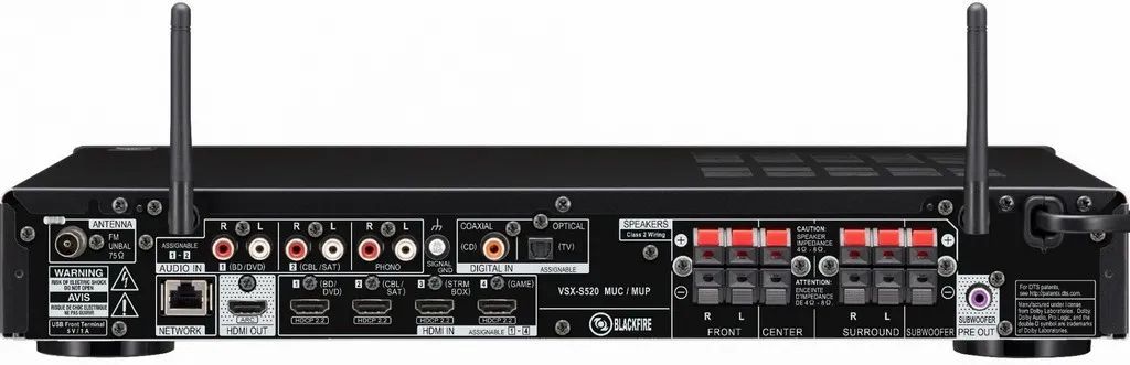 Receiver Slim Pioneer VSX-S520 5.1 Atmos Wi-fi Bluetooth 4K Novíssimo! - Foto 2