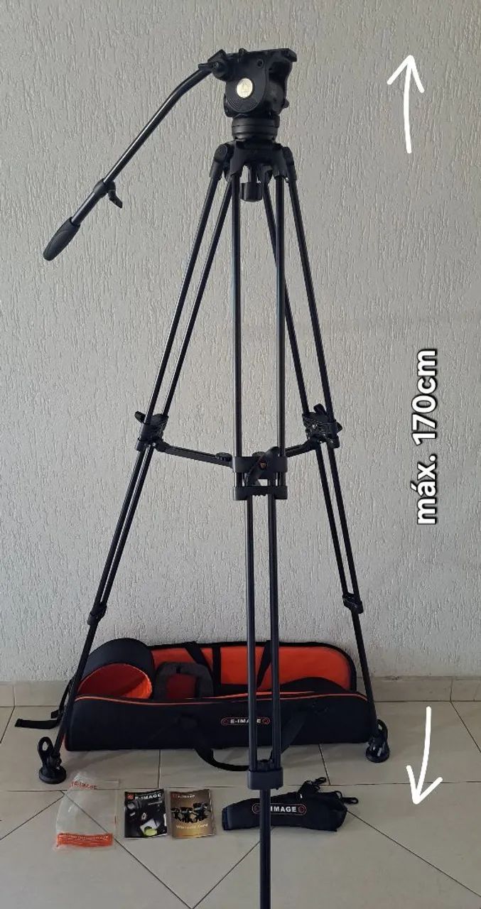 Tripé Profissional E-Image EG08A2 com Bag Case - Foto 5