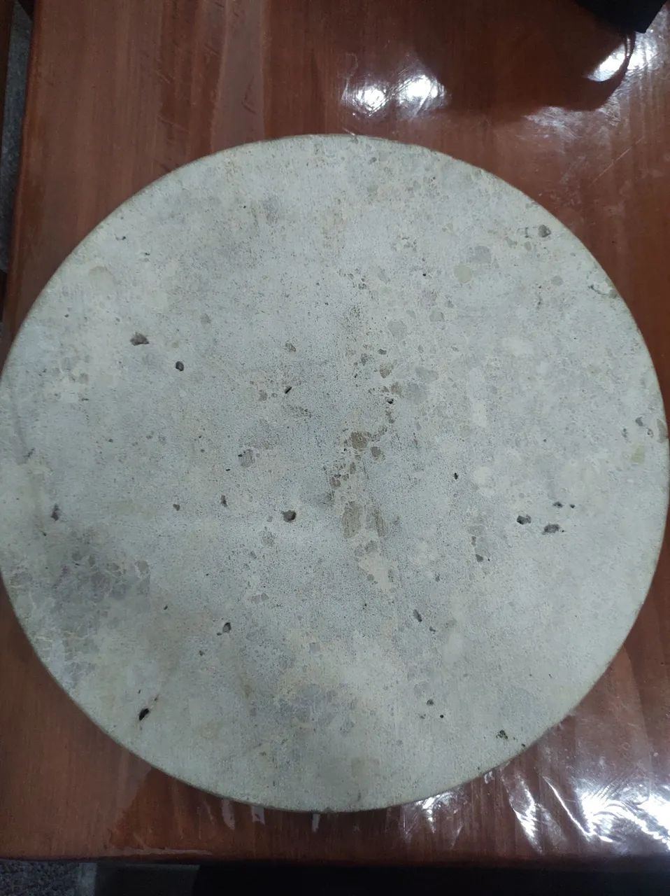 Base redonda de mármore para mesa de centro - Foto 2