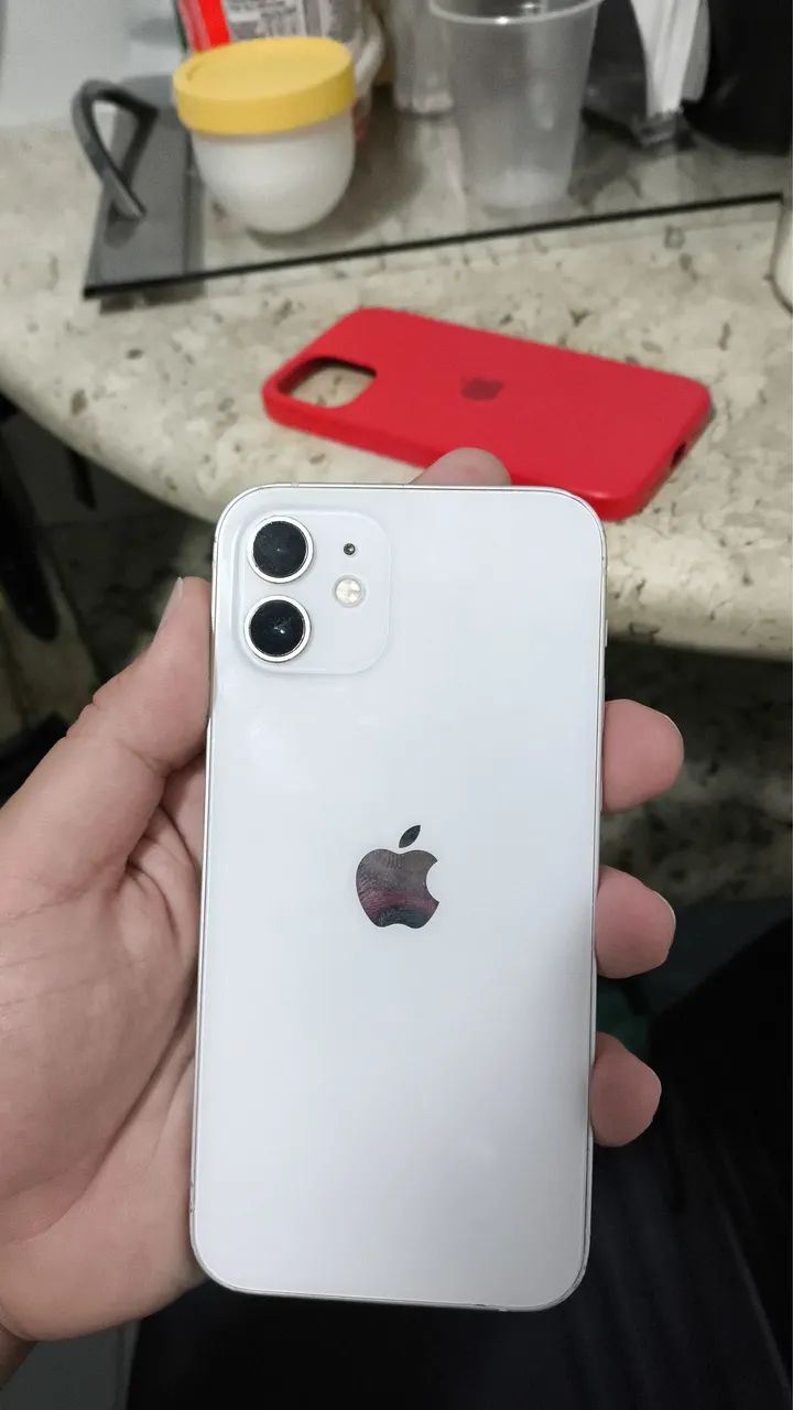 iPhone12 ホワイト Apple iPhone 12 White 5G 64GB Tela 6.1 LED Câmera Dupla 12MPX