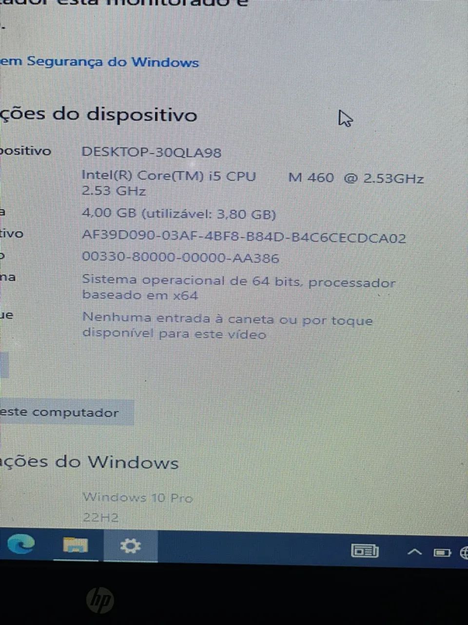 Notebook HP core i5 4gb memória ssd 128 (todo perfeito) - Foto 3