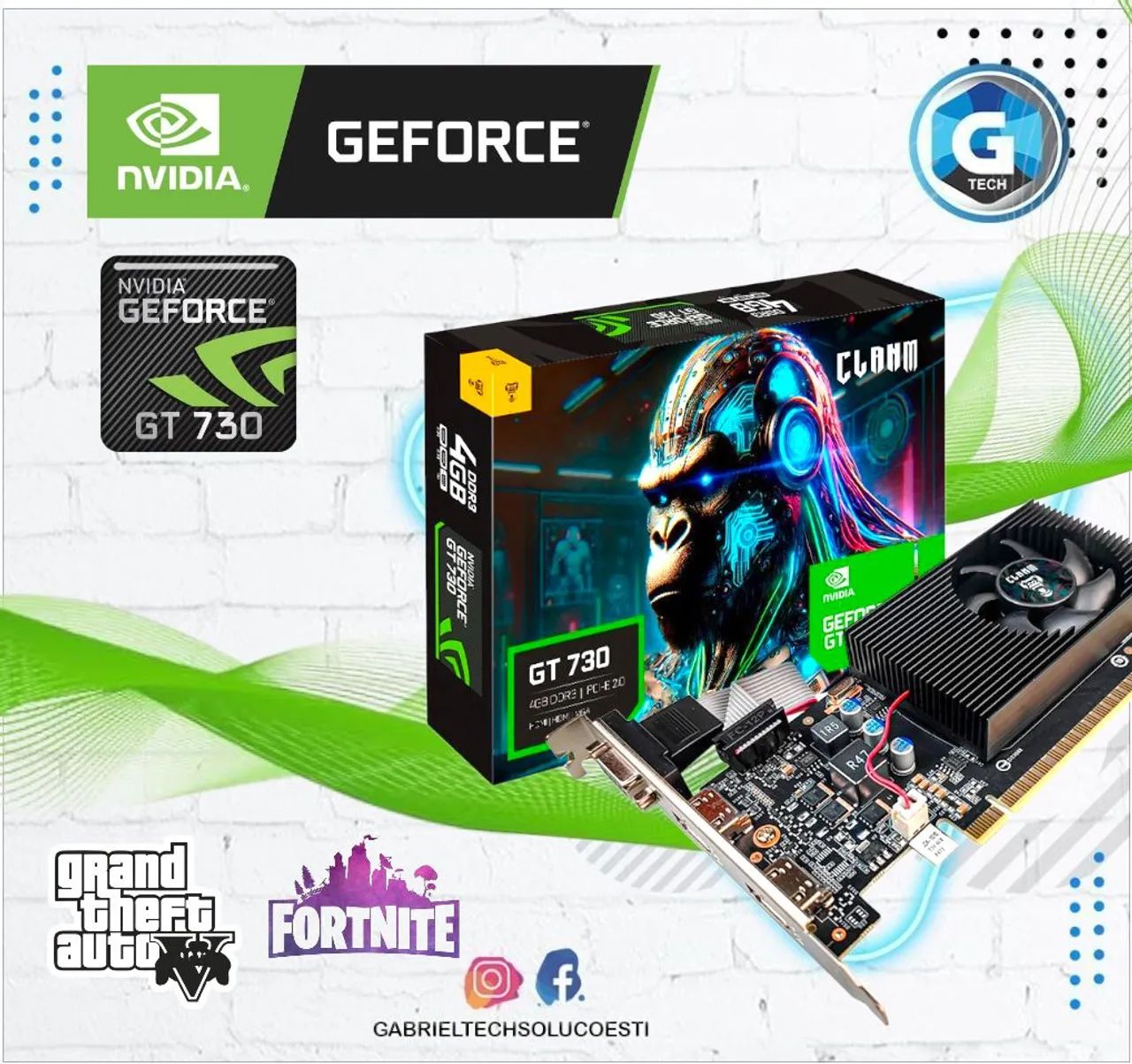 Placa de vídeo GT 730