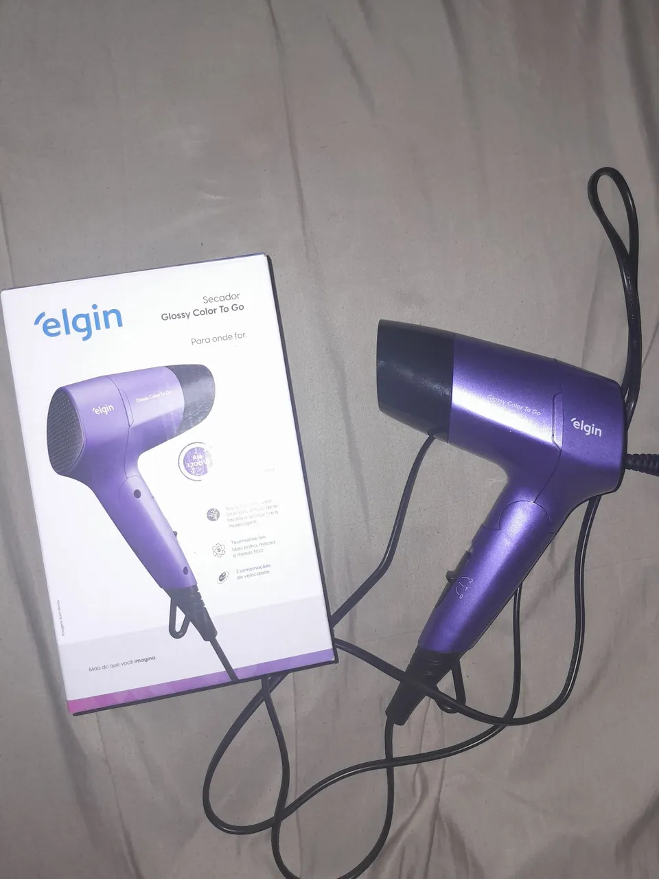 Secador de cabelo Elgin Glossy Color To Go - Novo