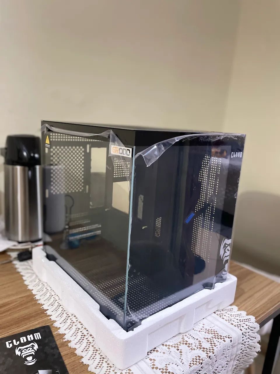 Gabinete Gamer Clanm Grodd M-ATX Vidro Temperado - Novo, sem uso - Foto 4