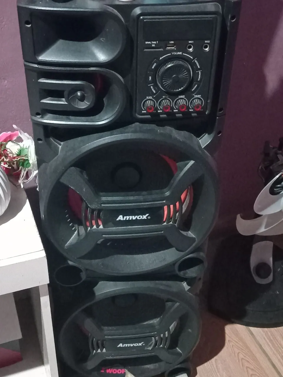 Caixa de Som Amvox com Bluetooth - Potente
