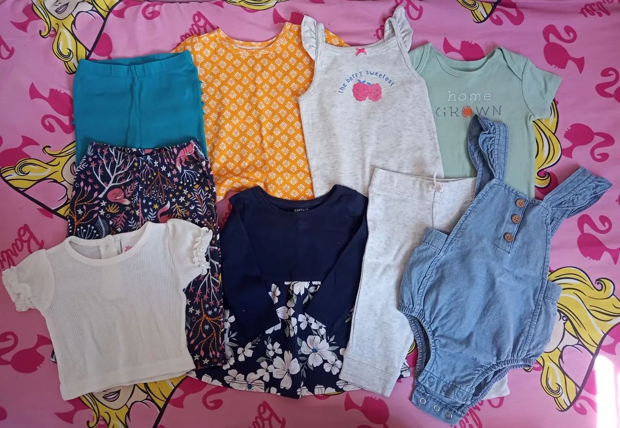 Kit roupinhas Carter's menina 6 meses