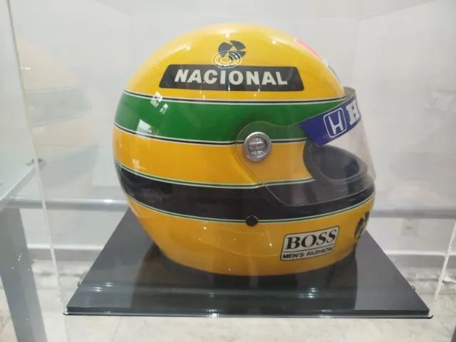 RARIDADE CAPACETE DO AIRTON SENNA - Pintado por SID MOSCA - Foto 5