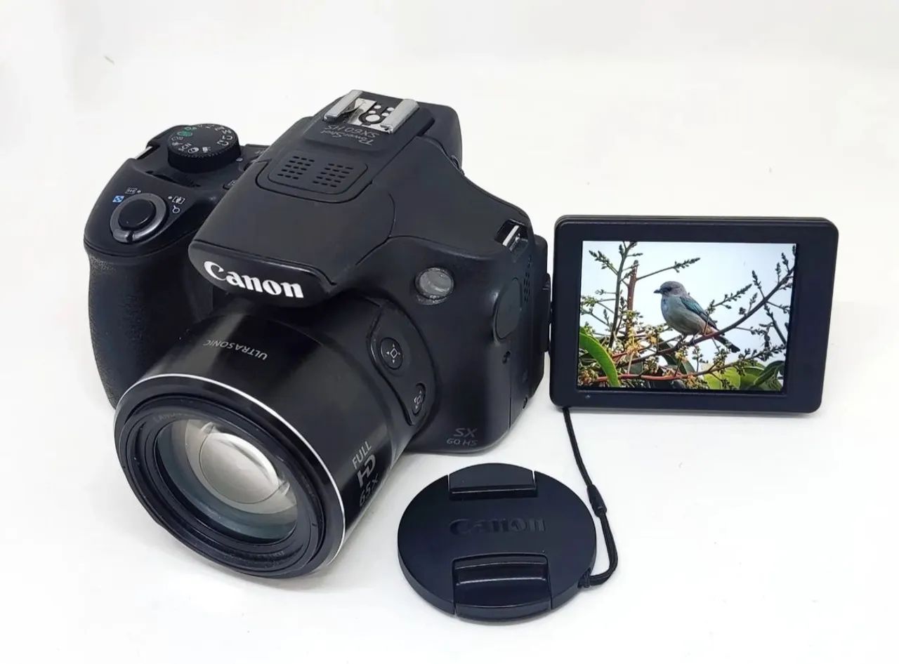 Câmera SX60 HS Zoom 65x Wi-Fi + Bolsa Acolchoada