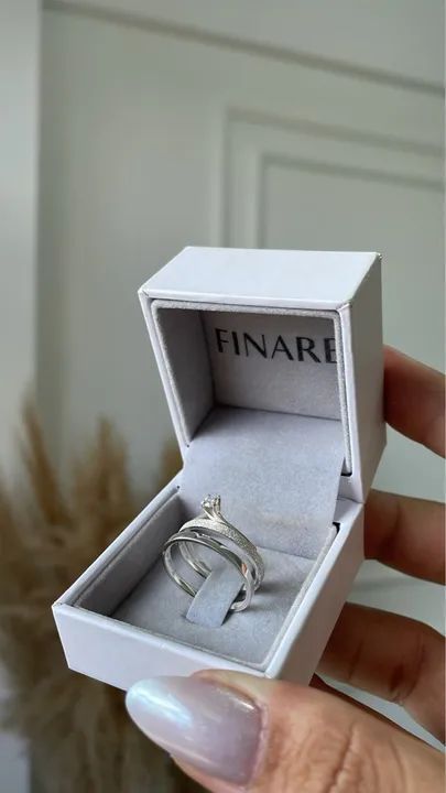 Par de aliança Jade com anel solitário na Prata 950 - 2 milímetros  - Foto 2