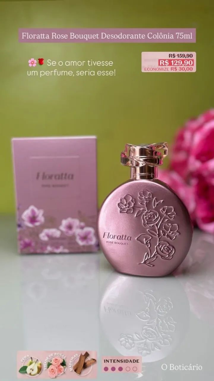 Floratta rose Bouquet - Beleza e Cuidados Pessoais - Cidade Nova