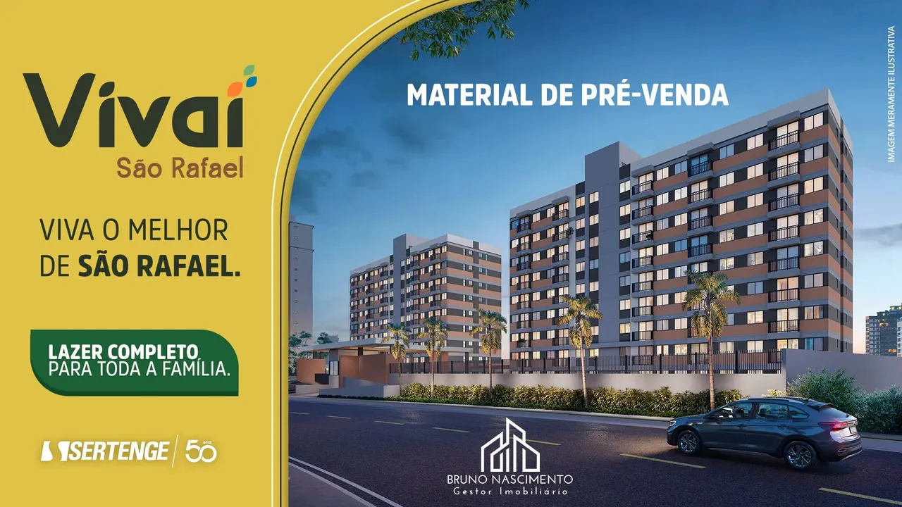 VIVAI SÃO RAFAEL - APARTAMENTOS 02 QUARTOS SENDO 01 SUÍTE 38M²