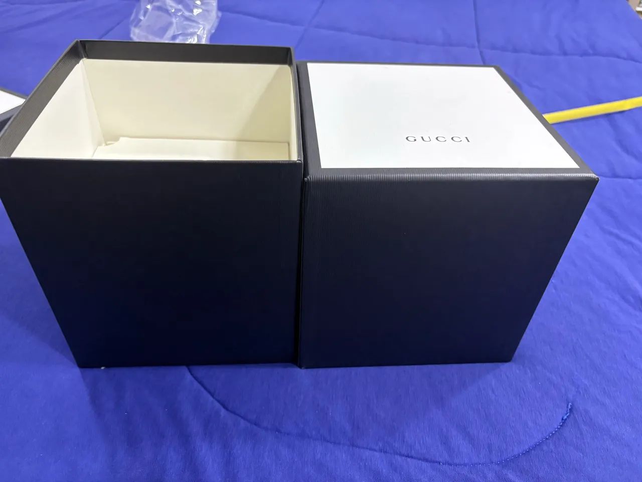 Caixa Gucci quadrada 17x17cm prof 19cm - Foto 3