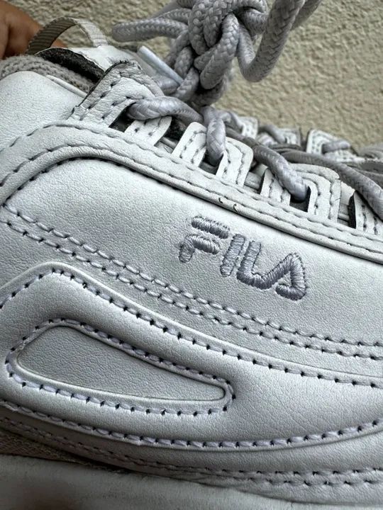 Tenis Fila Disruptor all white original - Foto 5