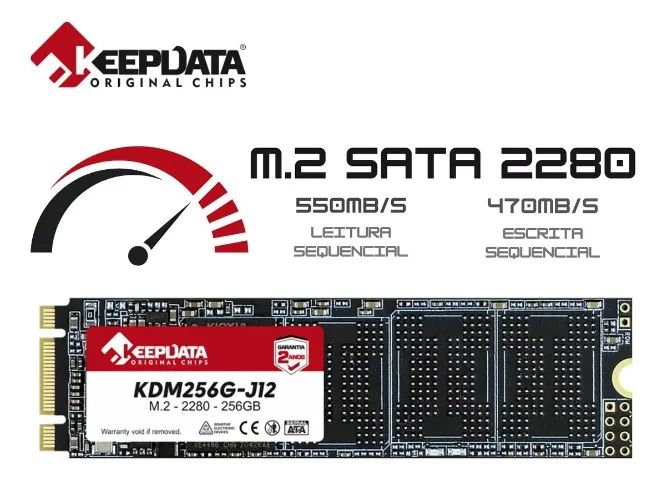 SSD M2 SATA3 256GB Keepdata M2 KM256G-J12- Novo e c/ garantia- Nexo Store - Foto 3