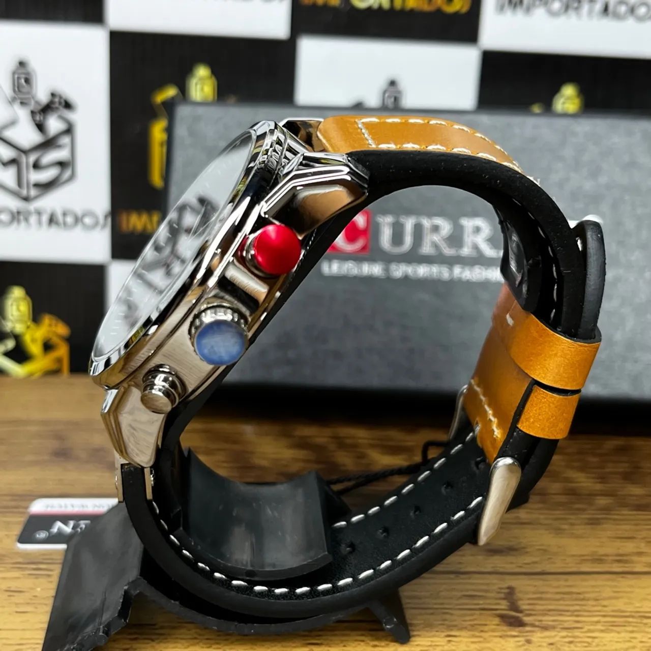 Relógio Curren Chronograph - Design Moderno e Elegante - Foto 4