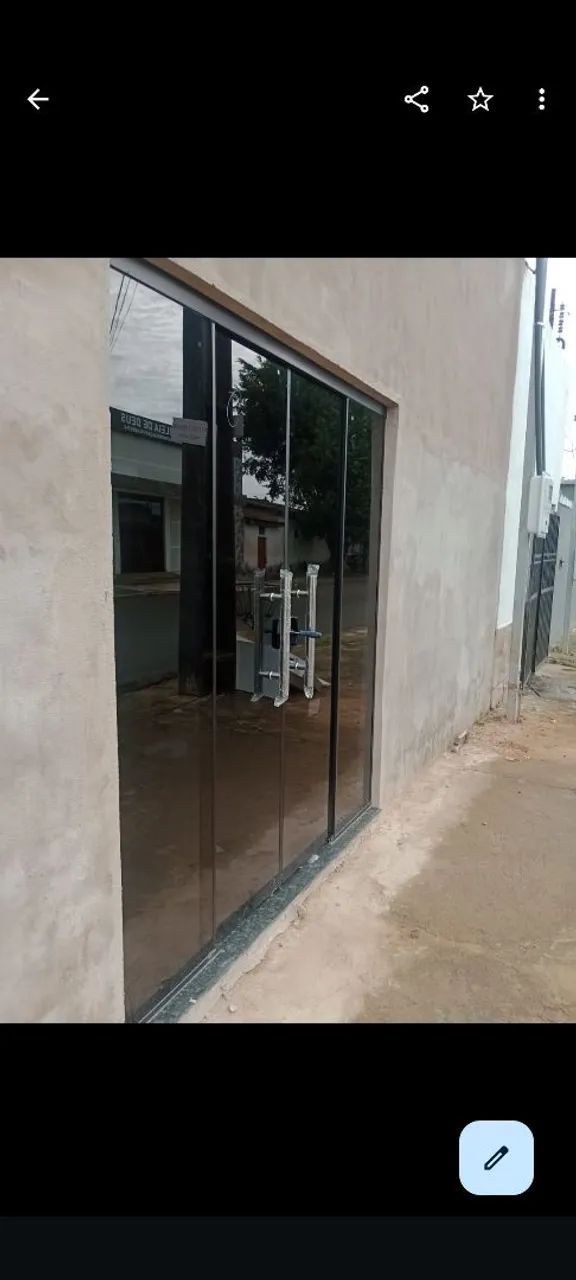 Porta de vidro temperado