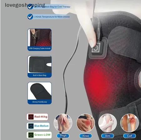 Joelheira Elétrica Massageador com Aquecimento Infravermelho z923