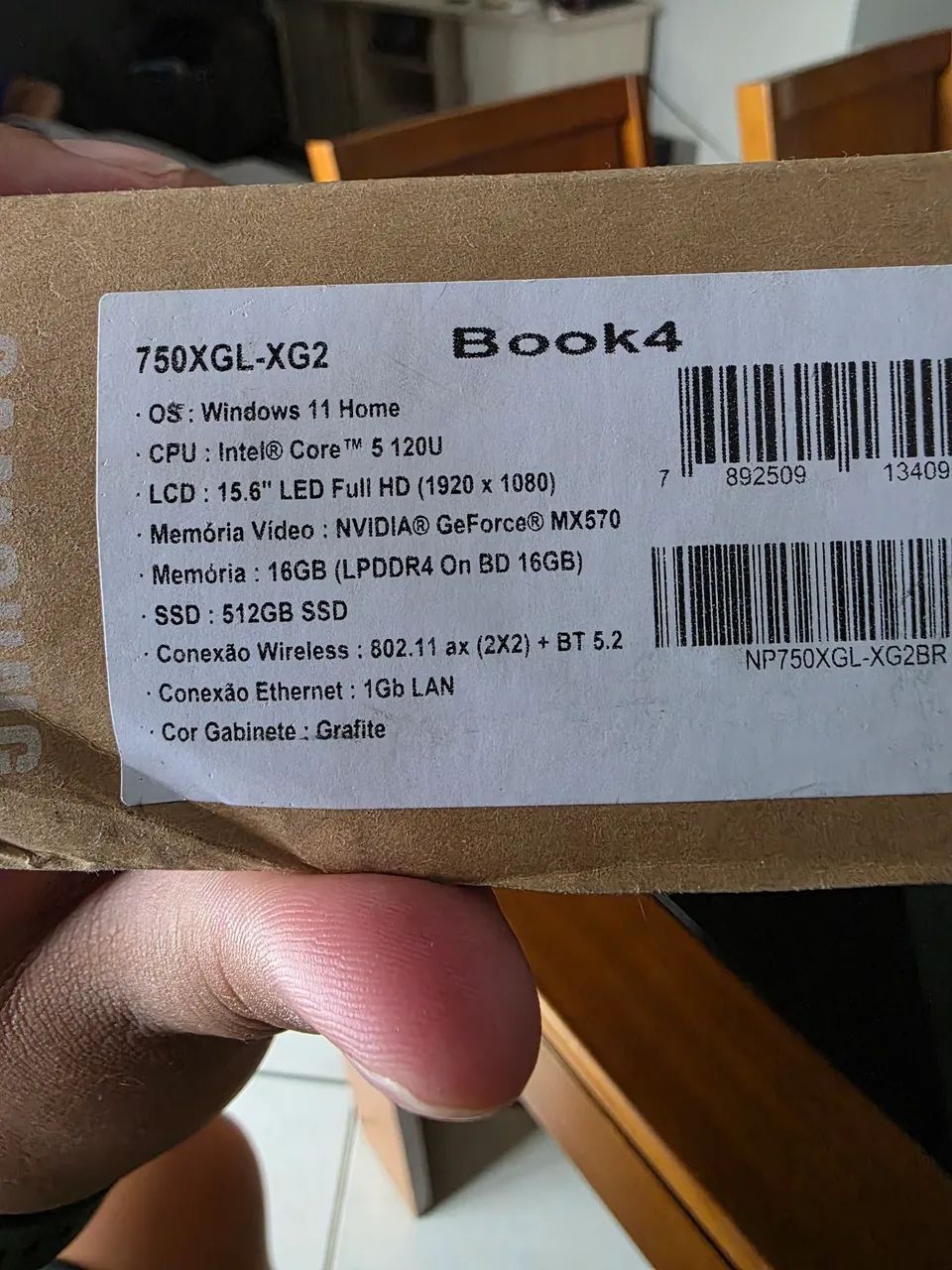 Notebook Samsung Galaxy Book4 core 5 MX 570 - Foto 5