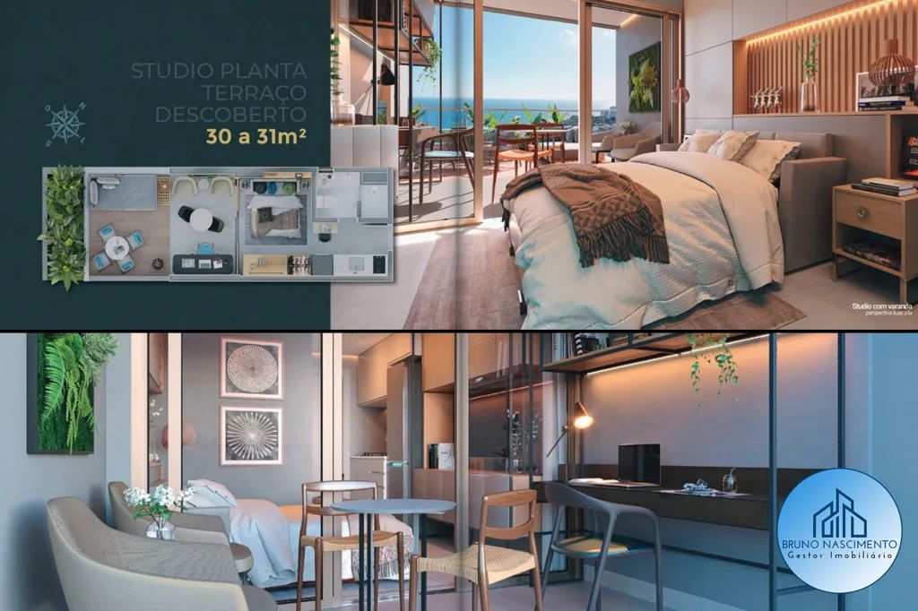 ONE RIO VERMELHO - STUDIOS 22M² - PRÓXIMO A PRAIA - Foto 4