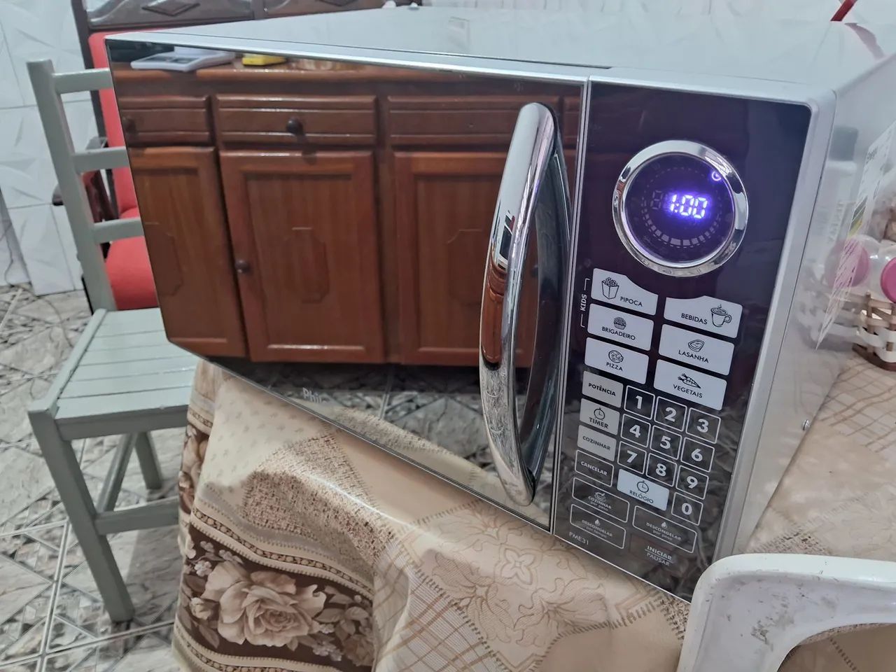 Microndas espelhado philco 31 litros 