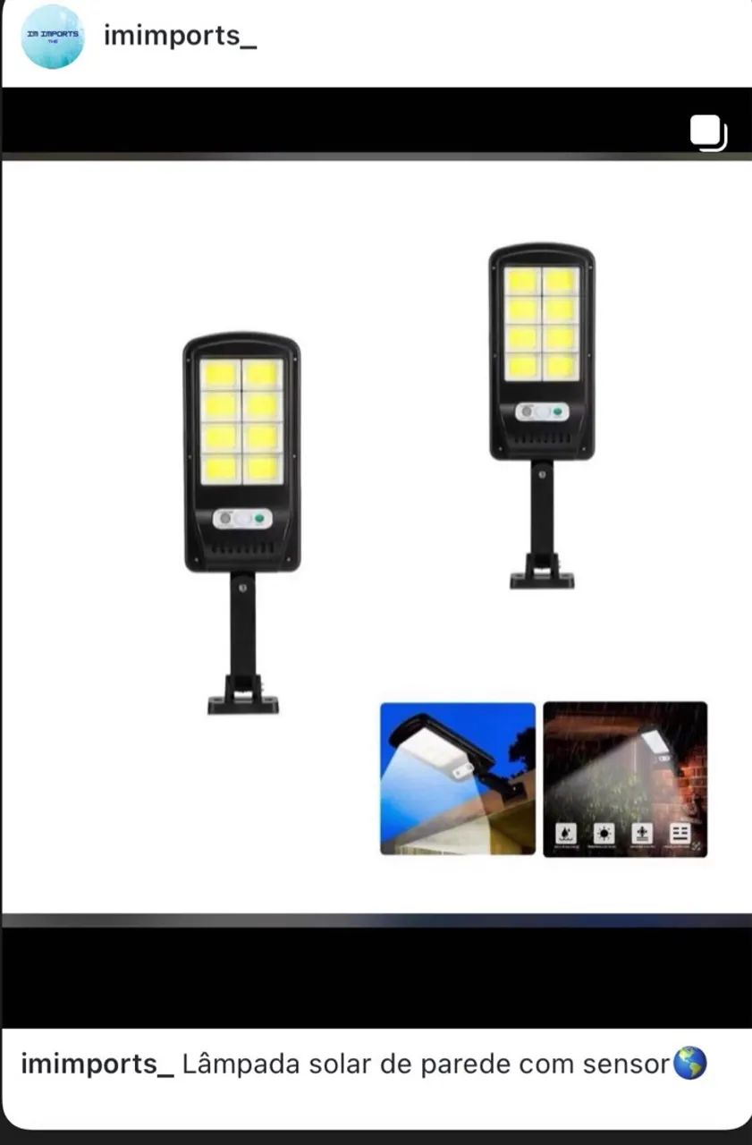 Lâmpada Solar - Iluminação Externa