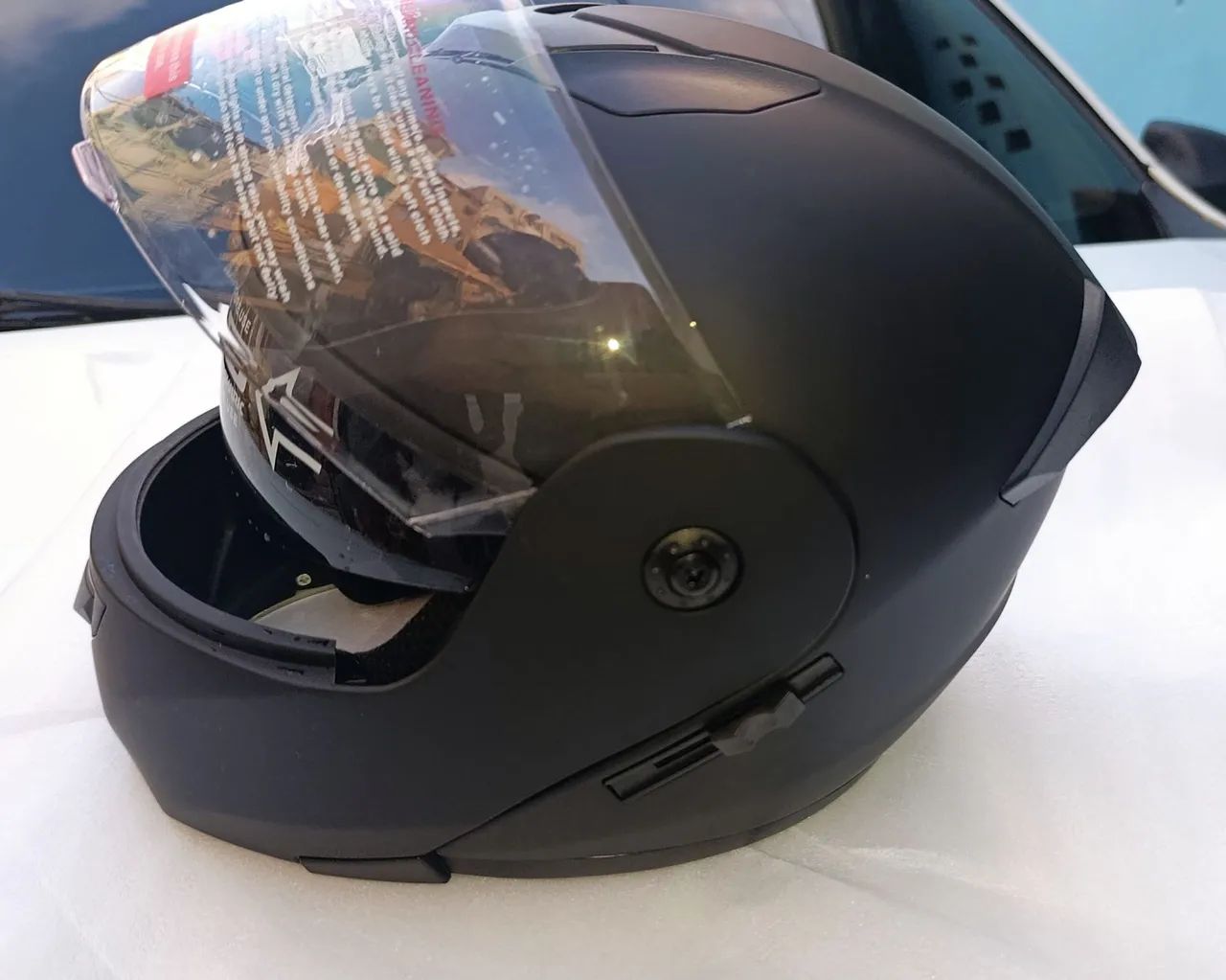 Capacete Moto escamoteável Tipo Robocop