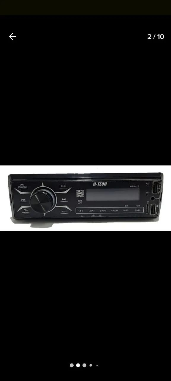 Som automotivo H-TECH HT-1122 Bluetooth USB - Foto 2