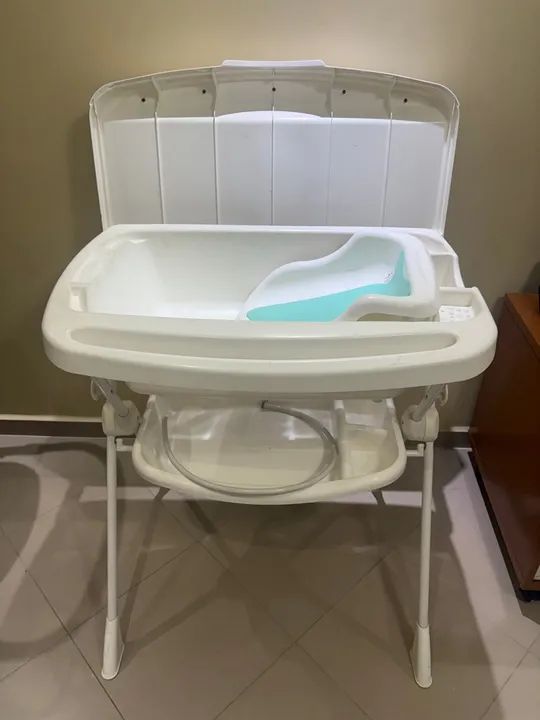 Banheira para Bebê com Suporte e Trocador - Foto 2