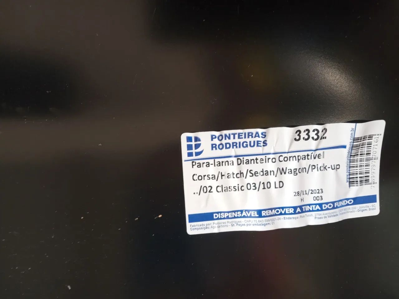 Paralama dianteiro lado do passageiro 64842830324481122