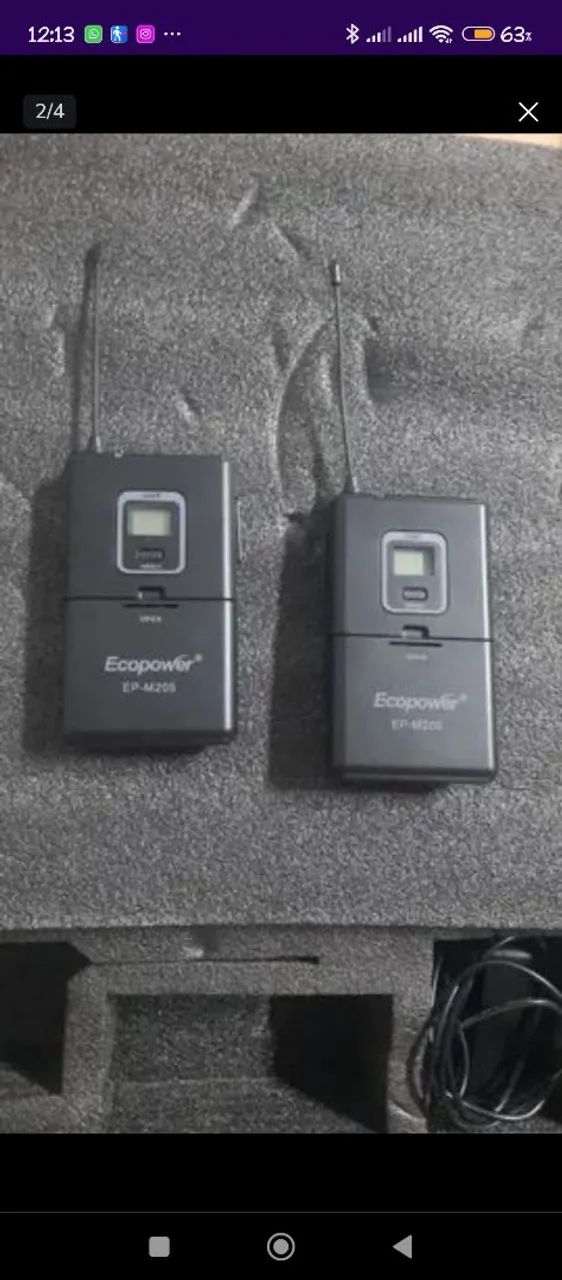 Microfone sem fio headset (oportunidade)  - Foto 2