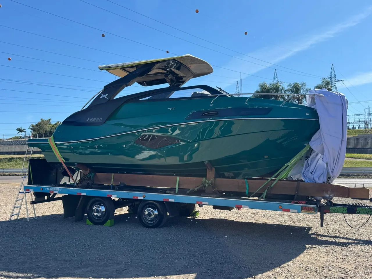 Lancha Nx Boats 290 + Motor 350 Hp Mercruiser + Carreta encalhe 