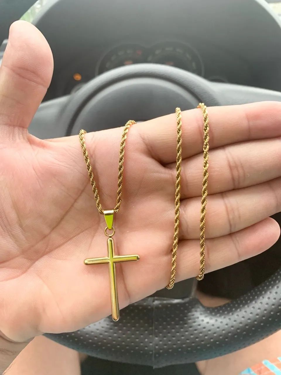 Corrente + Pingente masculino 18K ? - Foto 4