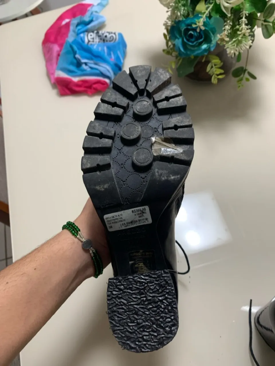 Bota salto alto Preta - Arrezo