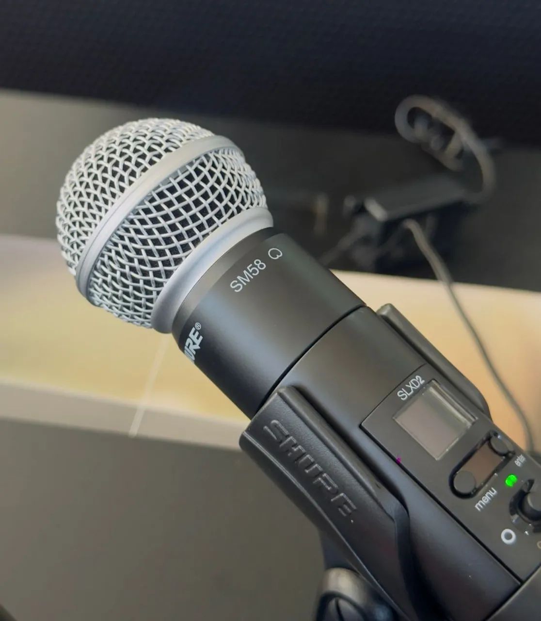 Microfone Duplo Profissional SHURE SM58 SLXD24D/SM58 Sem Fio - Foto 4