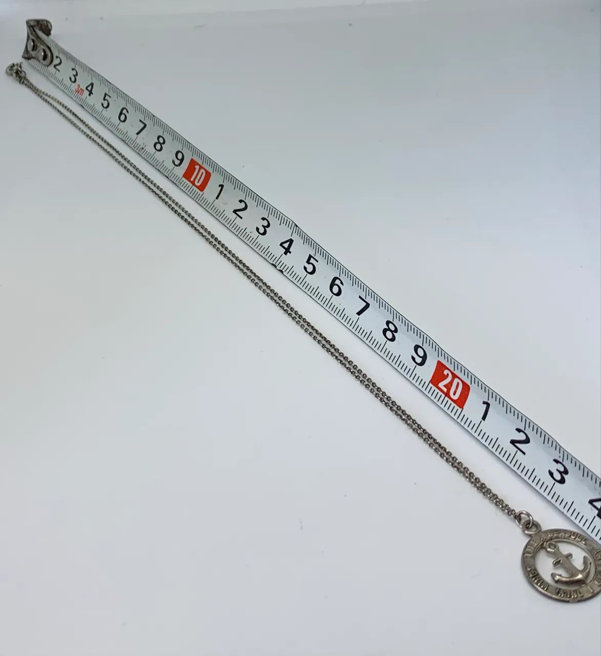 colar de prata 950 com pingente de âncora - Foto 2