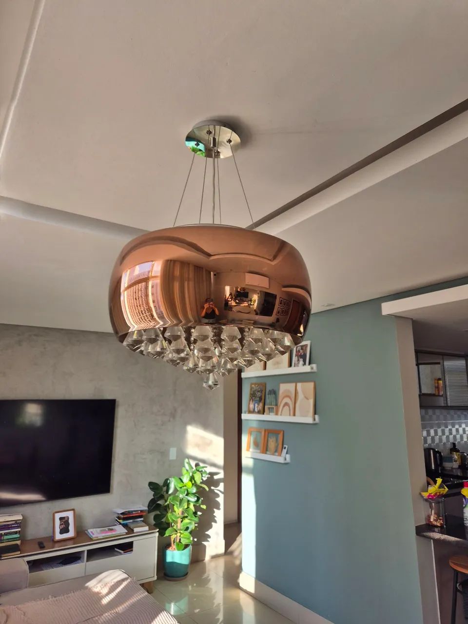 Lustre cristal pendente