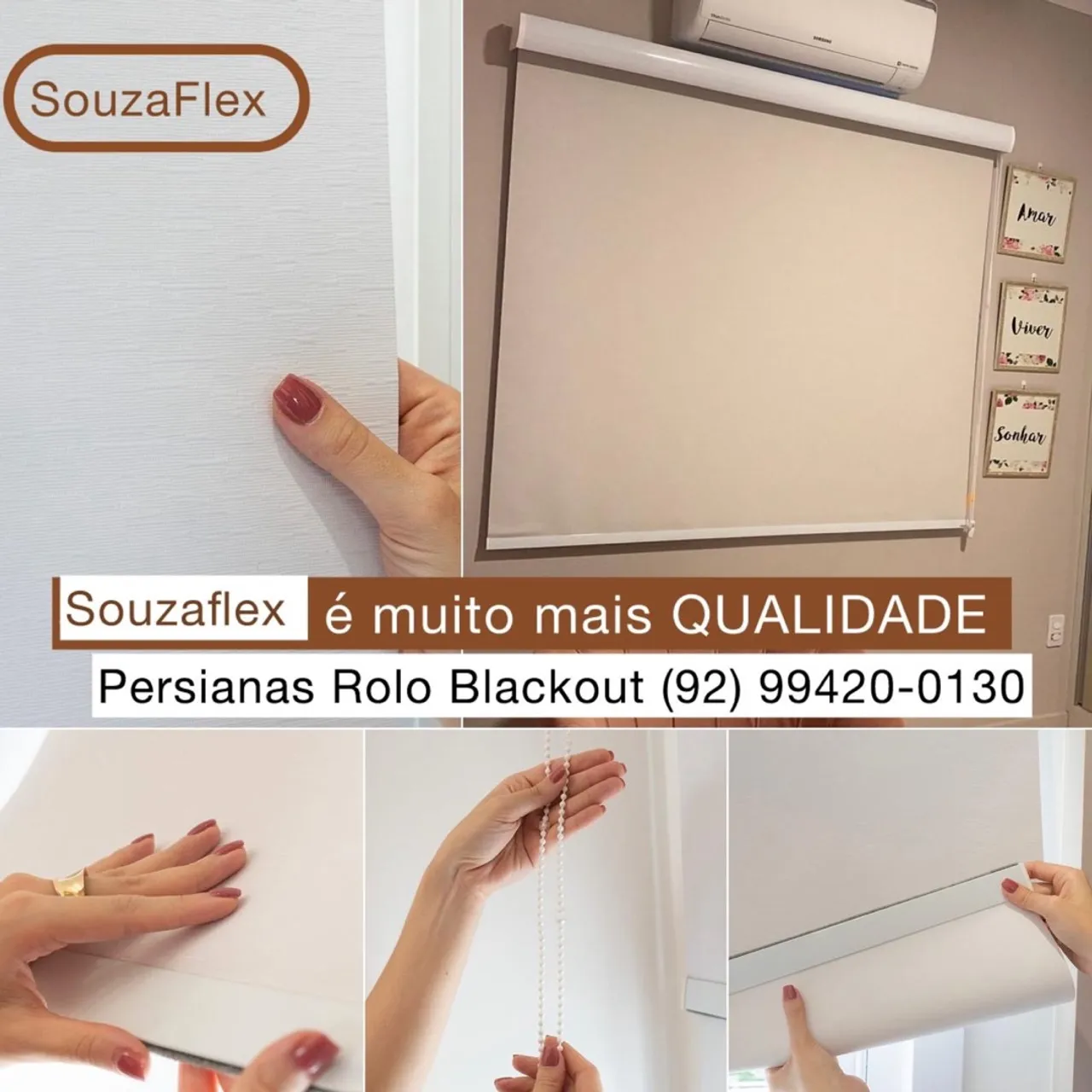 Persianas Rolo Blackout - *