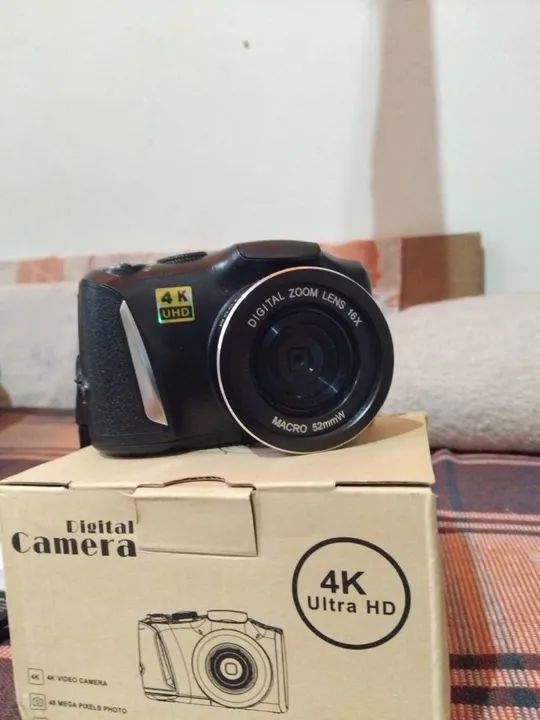 Câmera Digital 4K Ultra HD - 16x Zoom -