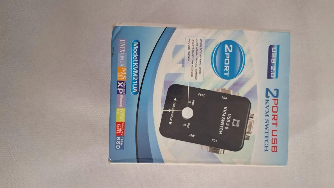Switch KVM USB 2 Portes