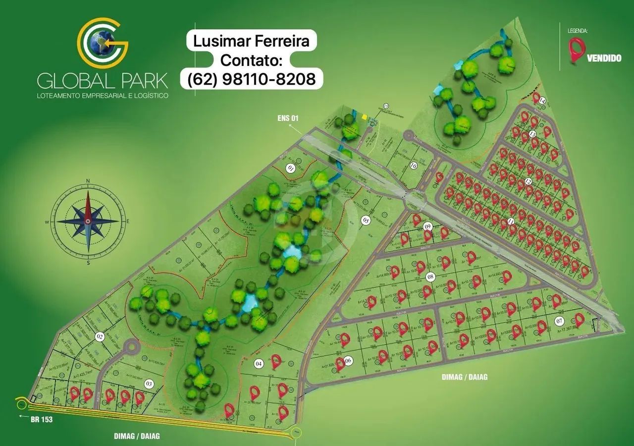 Terreno à Venda, 5.000m2, Global Park, em Aparecida de Goiânia - Foto 3