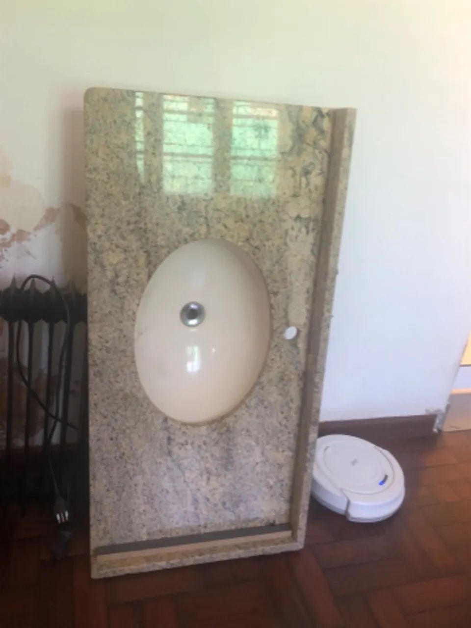 Pia de mármore 1m20cm