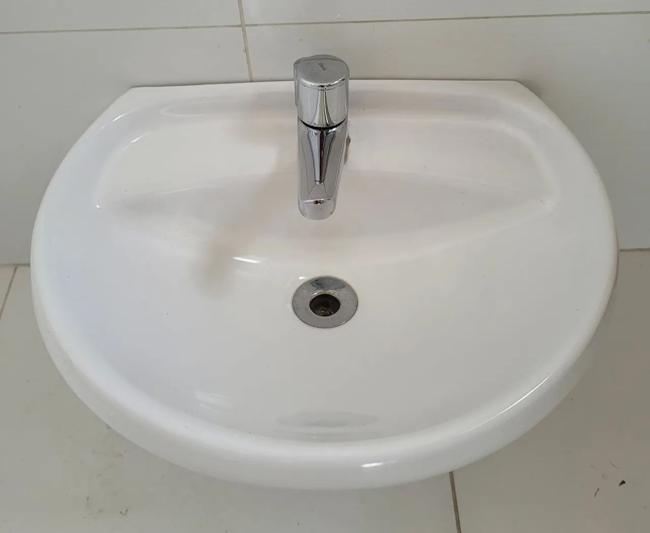 Lavatório Oval Gelo Ravena Deca + Torneira Deca + Sifão - Foto 2