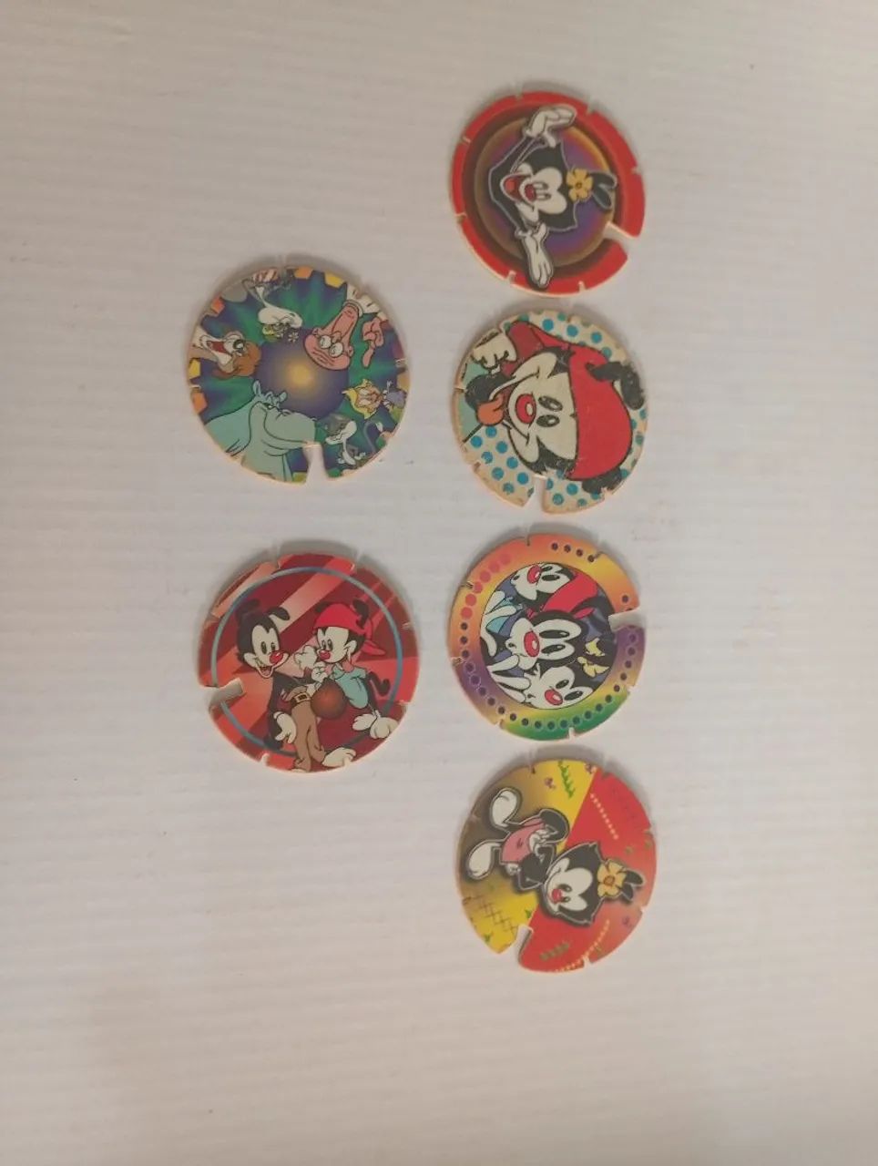 Lote 7 Tazos Animaniacs Elma Chips - Foto 3