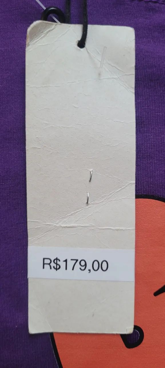 Camisa de skatista marca BAW na cor roxa com ilustraçao frente/verso com etiqueta da loja - Foto 5