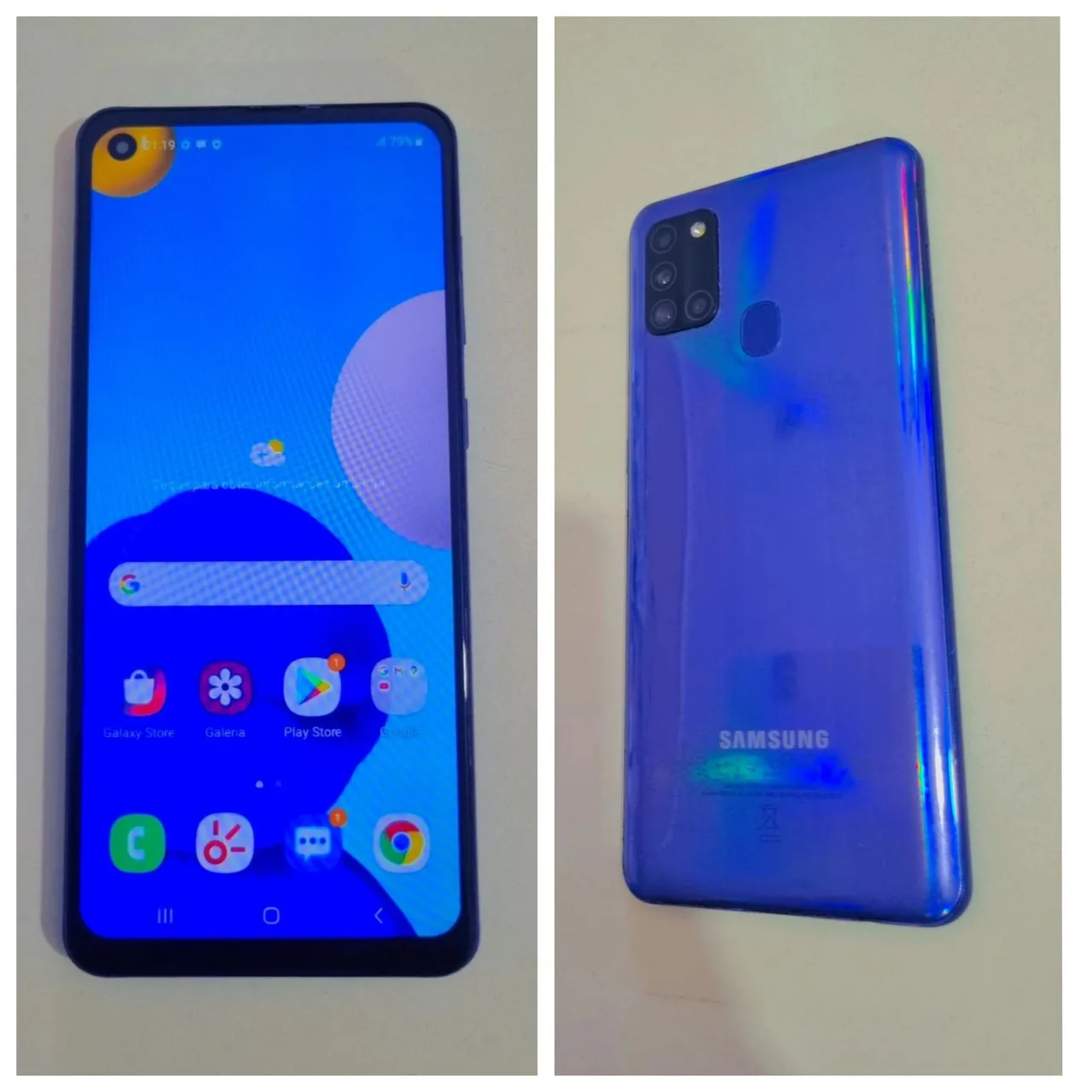Vendo celular Samsung smartphone A21S novo 128 Gigas