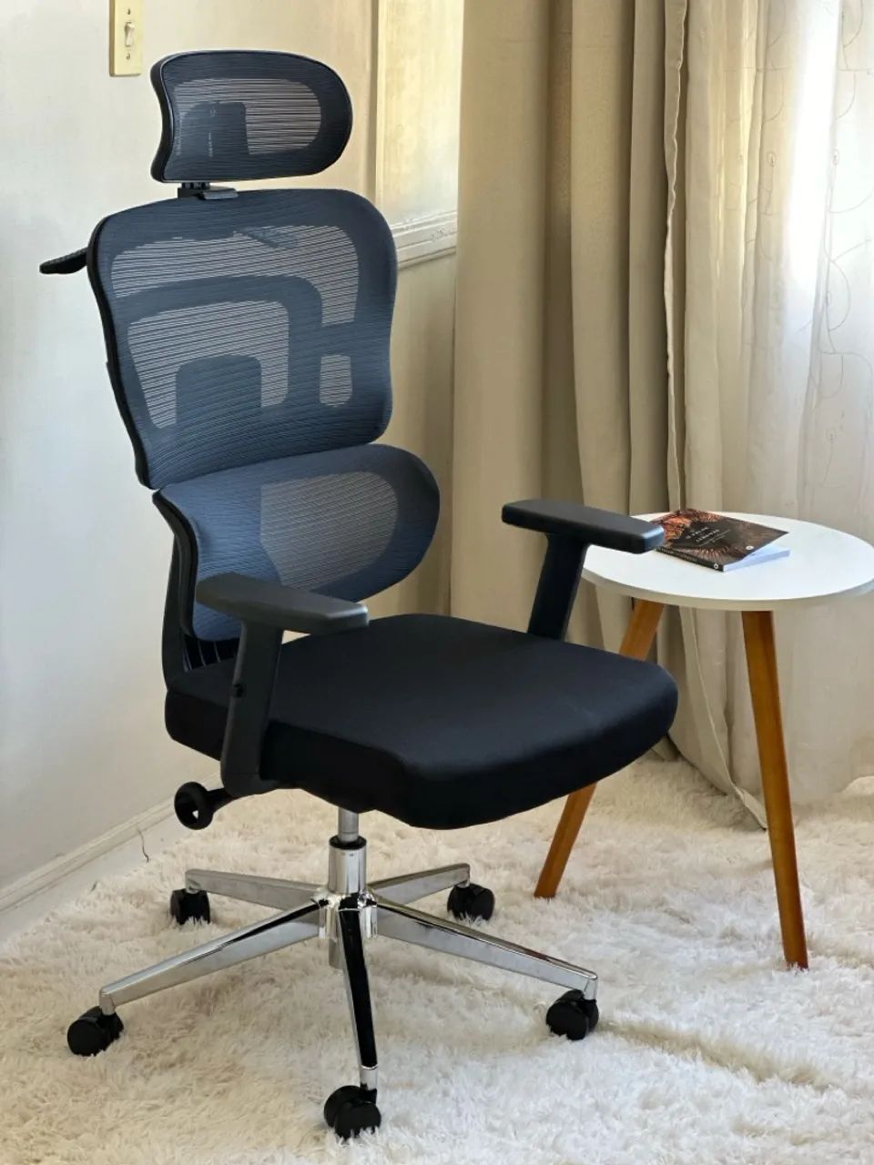 CADEIRA PRESIDENTE ERGOTELA COM TELA MESH MÓVEIS PARA ESCRITÓRIO  - Foto 4