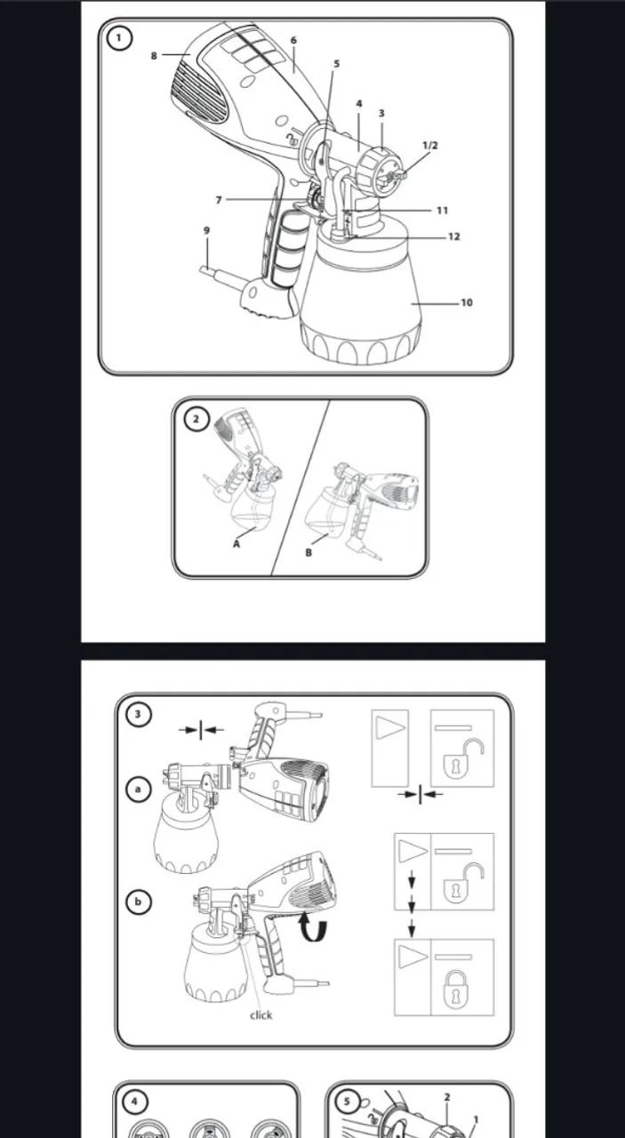 Pistola de Pintura Wagner Control Spray 100 - Nova - Foto 6