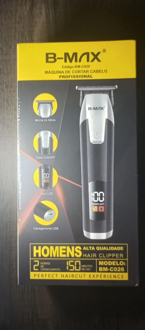 Máquina de Cortar Cabelo Profissional B-MAX BM-C026