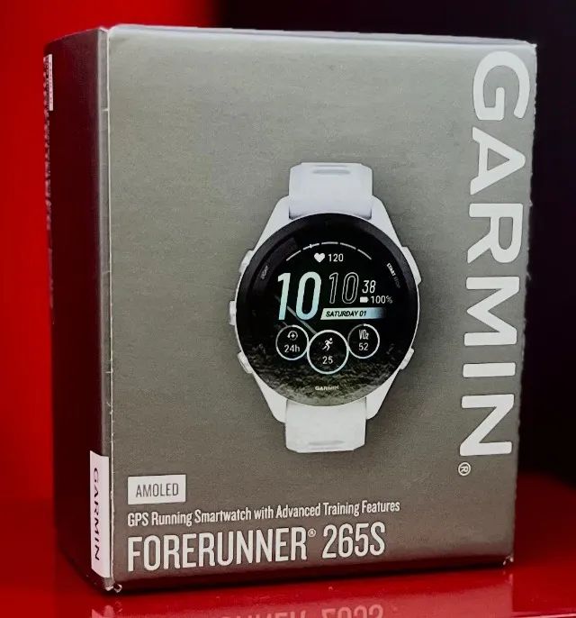 Garmin Forerunner 265s Amoled - 42mm - Branco - Produto Novo com Garantia da Loja