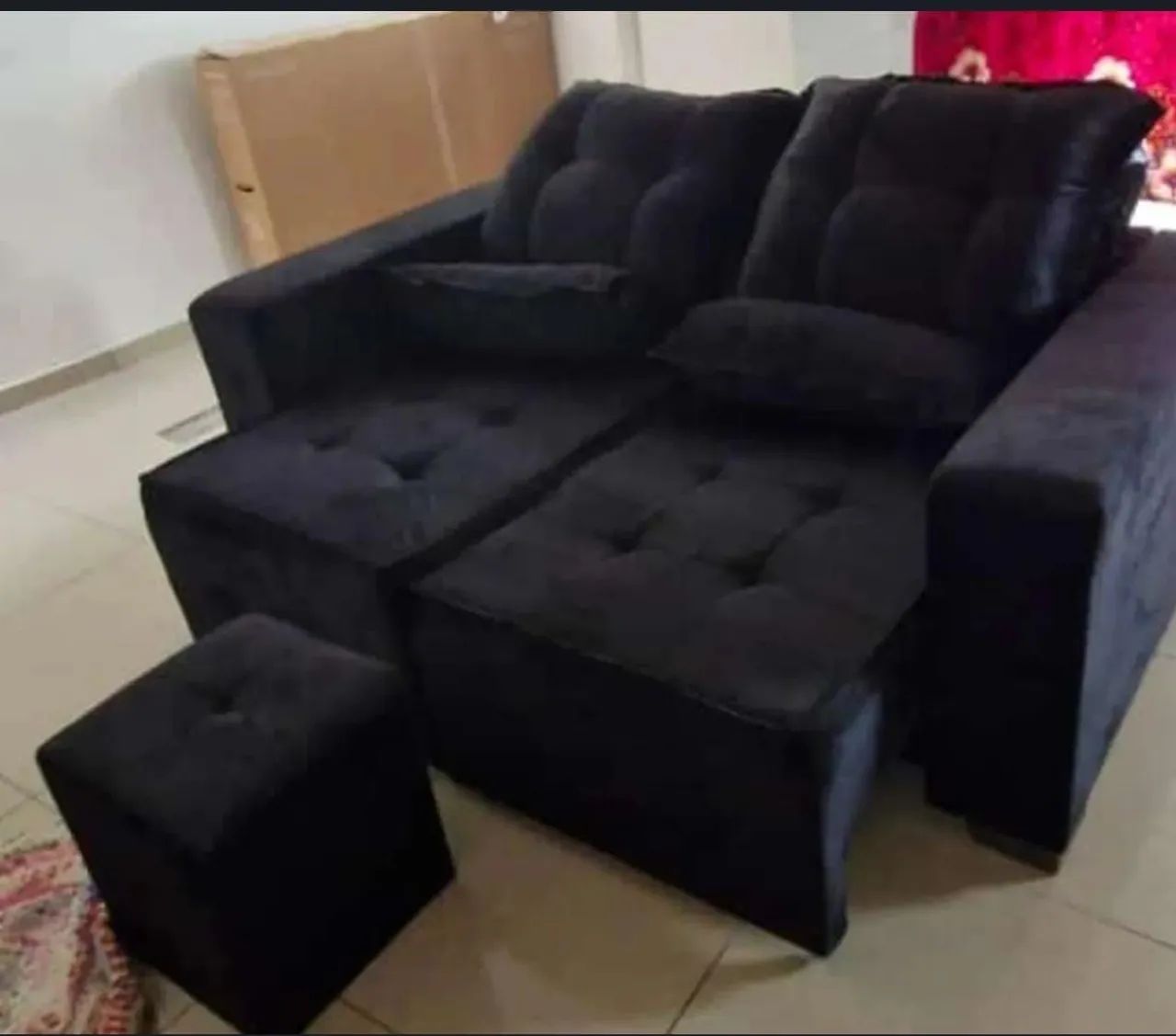 SOFÁ RETRÁTIL E RECLINÁVEL 2 LUGARES 65569113314307123